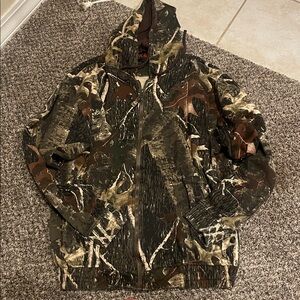 Men's Camo Zip-Front Field Jacket - Green/Brown